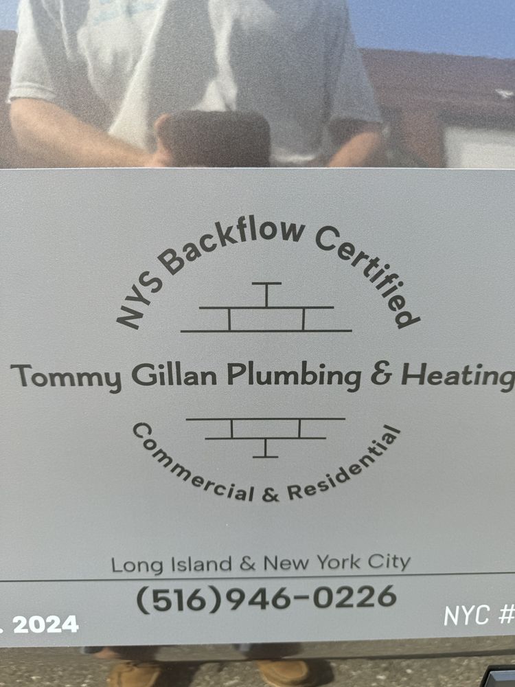 Slide of Tommy Gillan Plumbing & Heating