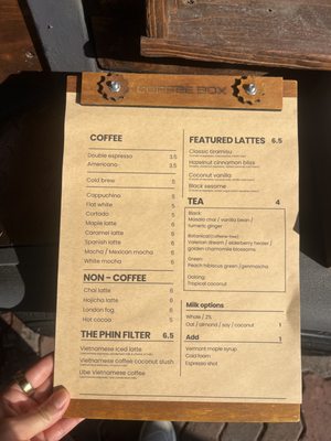 Menu photo 1 Coffee Box Atlanta, GA Menu photo 1 Coffee Box Atlanta, GA