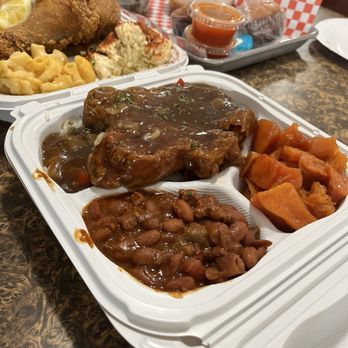 Rhapsody's Restaurant - Pork Chop Smothered or Fried (Meal) - Southern Near Me - Fresno, California Rhapsody's Restaurant - Pork Chop Smothered or Fried (Meal) - Southern Near Me - Fresno, California