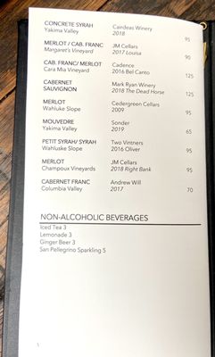 Menu photo 6 Surrell Seattle, WA