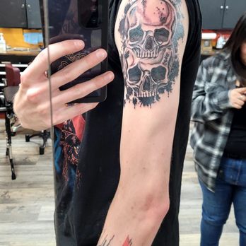 1st Amendment Tattoo - Mirror shot - Tattoo Near Me - Simi Valley, California