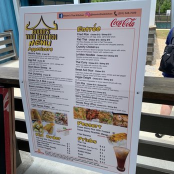 Boom’s Thai Kitchen - the menu - Thai Near Me - Fairhope, Alabama