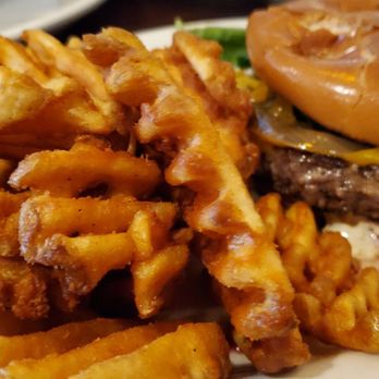 Black Woods Bar & Grill - Bison burger - Bars Near Me - Two Harbors, Minnesota