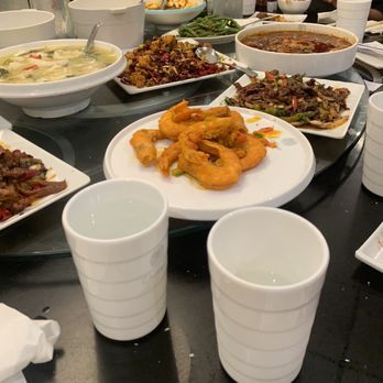 Chilispot - Chongqing Spicy Popcorn Chicken Boiled Pigs Intestine in Hot Sauce Dry Pot Shrimp - Chinese Near Me - Orlando, Florida