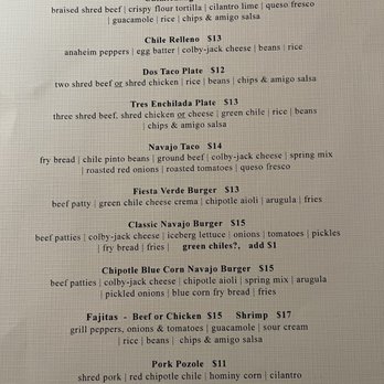Amigo Cafe - Menu - Mexican Near Me - Kayenta, Arizona