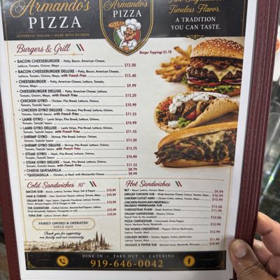 Menu photo 6 Armando's Pizza Zebulon Zebulon, NC