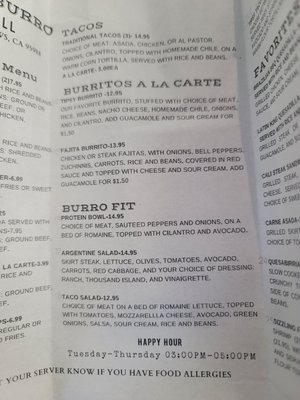 Menu photo 3 The Tipsy Burro Cantina & Grill Willows, CA