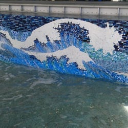 Billabong - Cool "tide pool" upfront. Mimicks & sounds like the beach! Pretty. I want to jump in it.