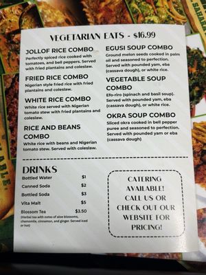 Menu photo 1 Nigerian Food Las Vegas, NV