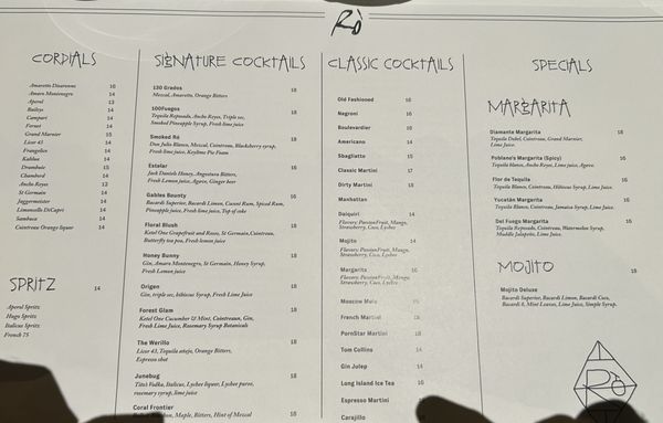 Menu photo 1 RO Steakhouse Coral Gables, FL
