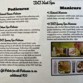 TNT Nail Spa - Menu - Nail Salons Near Me - Dublin, California TNT Nail Spa - Menu - Nail Salons Near Me - Dublin, California