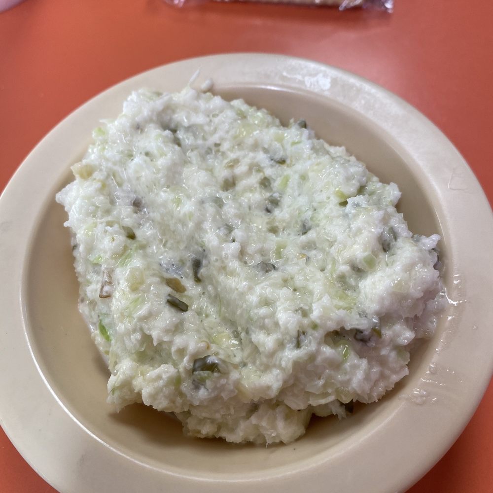 George's On Murray - Hamburger steak with gravy and onions, Cold slaw, onion rings - Diners Near Me - Anderson, South Carolina George's On Murray - Hamburger steak with gravy and onions, Cold slaw, onion rings - Diners Near Me - Anderson, South Carolina