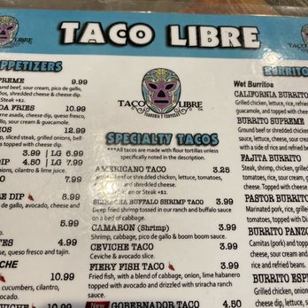 Taco Libre - This is the spot. You cannot go wrong! - Mexican Near Me - St Augustine, Florida