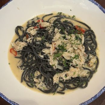 All'Acqua - Spaghetti Nero with Dungeness Crab - Italian Near Me - Los Angeles, California