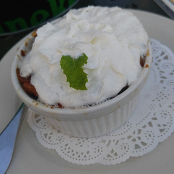 Brit's Pub - Sticky toffee bread pudding with dates baked in egg custard and single barrel bourbon toffee sauce. So yummy - Pubs Near Me - Minneapolis, Minnesota