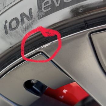Tesla - Curb rash on brand new car - Car Dealers Near Me - Santa Clarita, California Tesla - Curb rash on brand new car - Car Dealers Near Me - Santa Clarita, California