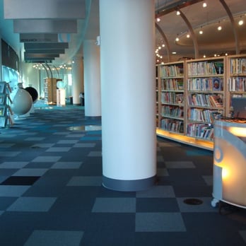 Indianapolis Central Public Library - Ball chairs, LCD lights and a green screen entertain children at the Central Library. Photo by Jennifer Litz. - Libraries Near Me - Indianapolis, Indiana