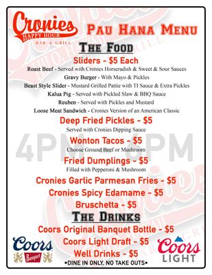 Cronies Bar & Grill by null