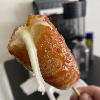 Yogis Teriyaki - Korean Corn Dog, nice and cheesy! - Japanese Near Me - Santa Ana, California Yogis Teriyaki - Korean Corn Dog, nice and cheesy! - Japanese Near Me - Santa Ana, California