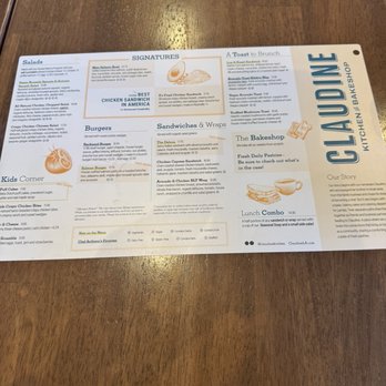 Claudine Kitchen & Bakeshop - Menu Dec 2025 - Breakfast & Brunch Near Me - Porter Ranch, California