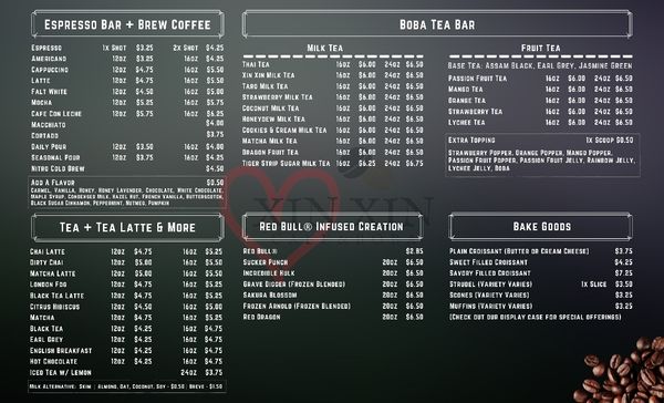 Menu photo 2 Xin Xin Cafe & Boba Albuquerque, NM Menu photo 2 Xin Xin Cafe & Boba Albuquerque, NM