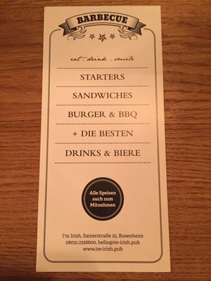 Menu photo 2 I'm Irish Rosenheim, BY