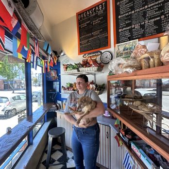 Le Sandwich - The seating area . Small but amazing for people watching and enjoying your lunch. - Sandwiches Near Me - San Francisco, California