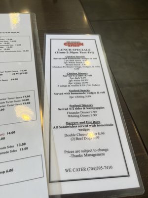 Menu photo 4 Mr. Charles Chicken & Fish Charlotte, NC
