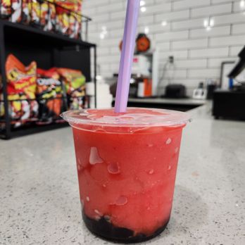 Boba Fiend Tea House - Strawberry Smoothie with Boba - Coffee & Tea Near Me - Corona, California