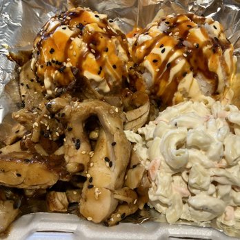 Big Kahuna - Teriyaki chicken plate with sticky rice and macaroni salad - Burgers Near Me - Lexington, Kentucky