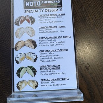 Noto Americano - Dessert menu - Delis Near Me - Southington, Connecticut Noto Americano - Dessert menu - Delis Near Me - Southington, Connecticut