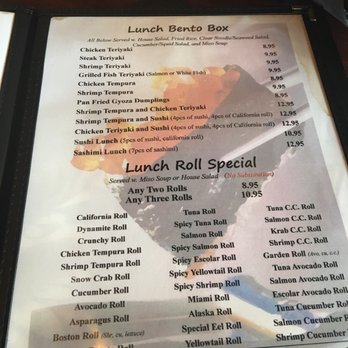 Samurai Sushi - Lunch menu - Sushi Bars Near Me - Lake Mary, Florida Samurai Sushi - Lunch menu - Sushi Bars Near Me - Lake Mary, Florida