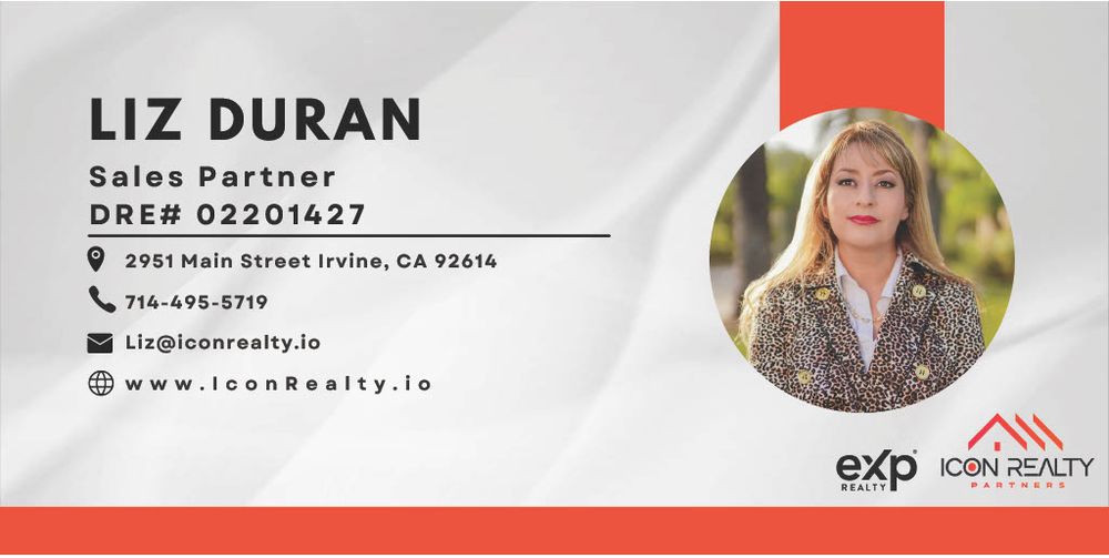 LIZ DURAN ICON REALTY Updated October 2024 2951 Main St, Irvine