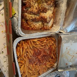 two pans of food two pans of food