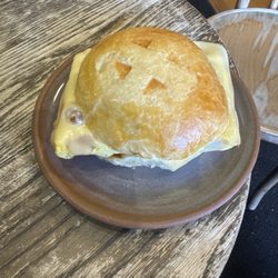 Wayfarer Coffee Roasters - Egg and cheese.... Yummy!