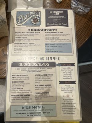 Menu photo 2 The Pharmacy Burger Parlor Nashville, TN Menu photo 2 The Pharmacy Burger Parlor Nashville, TN