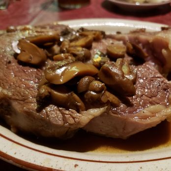 Dude's Steak House - steak with mushrooms and gravy - Steakhouses Near Me - Sidney, Nebraska