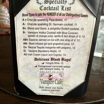 Vampire Cafe - Cafes Near Me - New Orleans, Louisiana Vampire Cafe - Cafes Near Me - New Orleans, Louisiana
