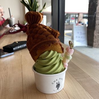 Cha Papi - Green Tea soft serve with Taiyaki & Mochi - Donuts Near Me - West Hartford, Connecticut Cha Papi - Green Tea soft serve with Taiyaki & Mochi - Donuts Near Me - West Hartford, Connecticut
