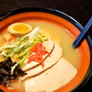 Sumi Ramen - Miso chicken ramen. The picture on the website is of thigh meat which I prefer but the sliced breast meat was still juicy and good - Ramen Near Me - Plainsboro Township, New Jersey Sumi Ramen - Miso chicken ramen. The picture on the website is of thigh meat which I prefer but the sliced breast meat was still juicy and good - Ramen Near Me - Plainsboro Township, New Jersey