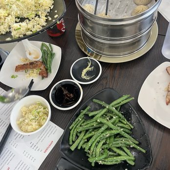 Jia Yan Dumpling House - Pork Chop Fried Rice, Garlic String Beans with Garlic, Cucumber Salad - Shanghainese Near Me - Glendora, California