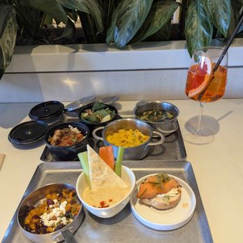 Capital One Lounge - Variety of dishes - Airport Lounges Near Me - Dallas, Texas