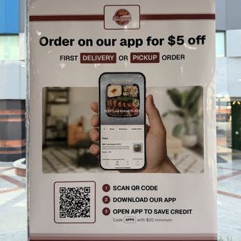 Ara's Shawarma - App sign - Mediterranean Near Me - Encino, California