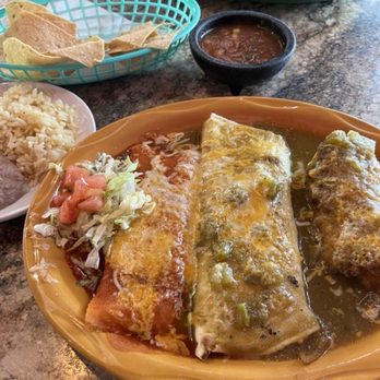 Ana's Mexican Grill - Combination #17:  cheese enchilada, beef & bean burrito, crispy chile relleno. - Mexican Near Me - Westminster, Colorado
