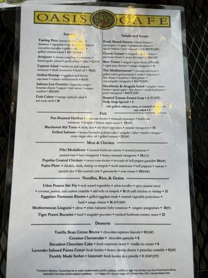Menu photo 5 Oasis Cafe Salt Lake City, UT Menu photo 5 Oasis Cafe Salt Lake City, UT