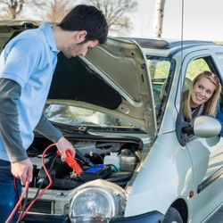 Battery jumpstart service.
