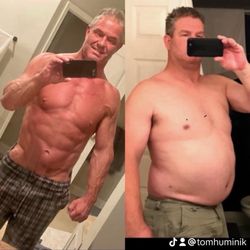 Energize Health and Wellness - This is a before and after pic of what Dr Danny Smith did for me and this transformation only took several months! I'm mid 50's...