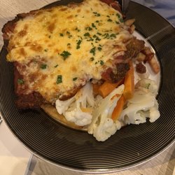 Aussie Hotel - Beef Parmy with chips and veggies