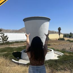 me holding the cup