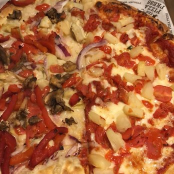 The Pizza Press - Half vegan and half tomato and pineapple! - Salad Near Me - Irvine, California The Pizza Press - Half vegan and half tomato and pineapple! - Salad Near Me - Irvine, California